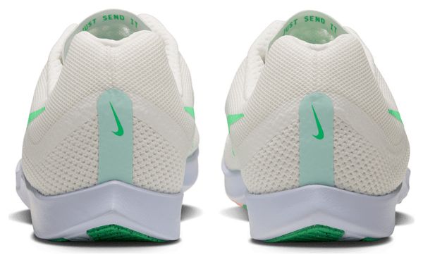 Nike Zoom Rival Distance atletiekschoenen, wit/groen/oranje, unisex