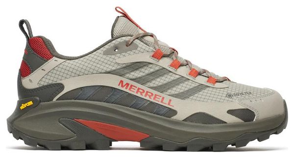 Merrell Moab Speed 2 Gore-Tex Wanderschuhe, grau/rot, für Herren
