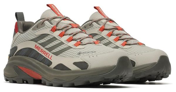 Merrell Moab Speed 2 Gore-Tex Wanderschuhe, grau/rot, für Herren
