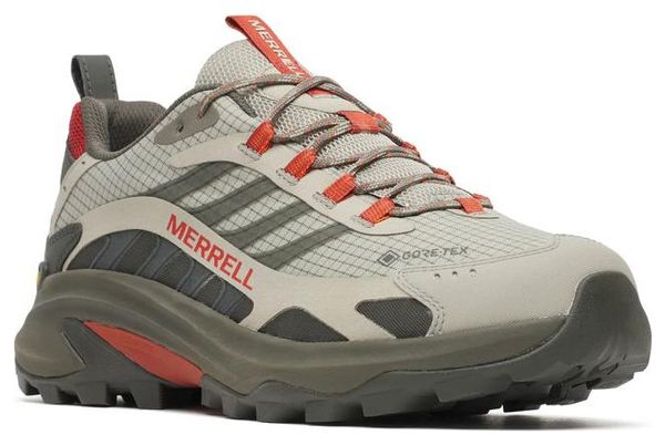 Merrell Moab Speed 2 Gore-Tex Wanderschuhe, grau/rot, für Herren