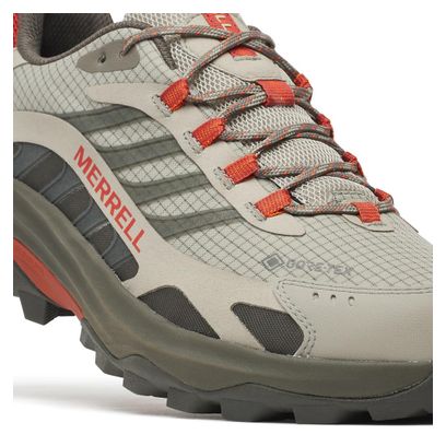 Merrell Moab Speed 2 Gore-Tex Wanderschuhe, grau/rot, für Herren