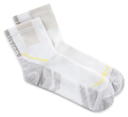 Buff Coolnet Quarter Socks - White