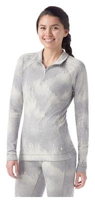 Baselayer Femme Smartwool Classic Thermal Merino 1/2 Zip Gris