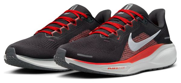 Nike Pegasus 41 Grau/Rot Herren Laufschuh