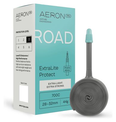 Verstärkter Schlauch Aeron TPU Road ExtraLite Protect 700 mm Presta 42 mm