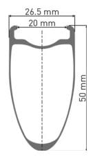 Ruota posteriore DT Swiss ARC 1100 Dicut 50 Disc | 12x142mm | Centerlock