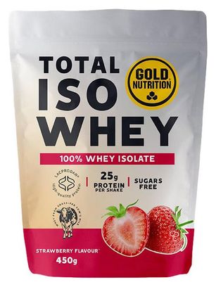 GoldNutrition Total Iso Whey Strawberry Protein Drink 450g