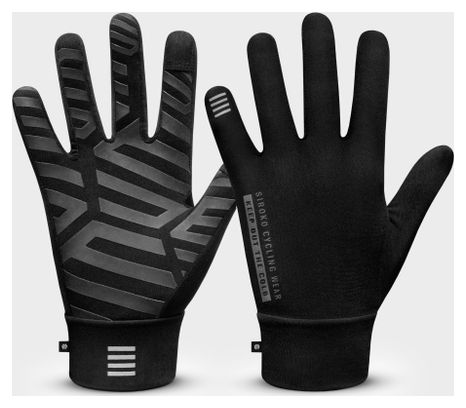 Gants vélo Cyclisme Homme et Femme Nuremberg Noir
