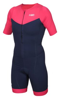 Mako Team Set-In Women's Triathlon Suit (Pink/Blue)