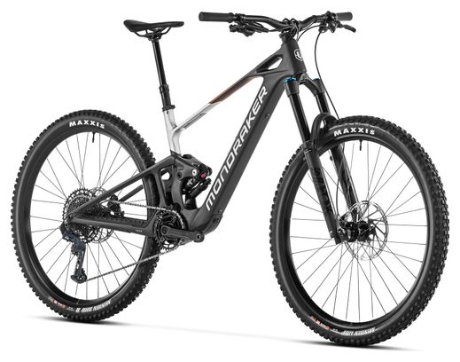 Mondraker Neat R Carbon volledig geveerde elektrische mountainbike Sram GX/NX Eagle 12V 360 Wh 29'' Zwart/Zilver 2024