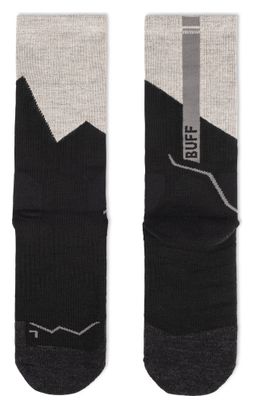Buff Merino Midweight Crew Socks - Black