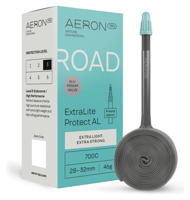Verstärkter Schlauch Aeron TPU Road ExtraLite Protect AL 700 mm Presta 65 mm
