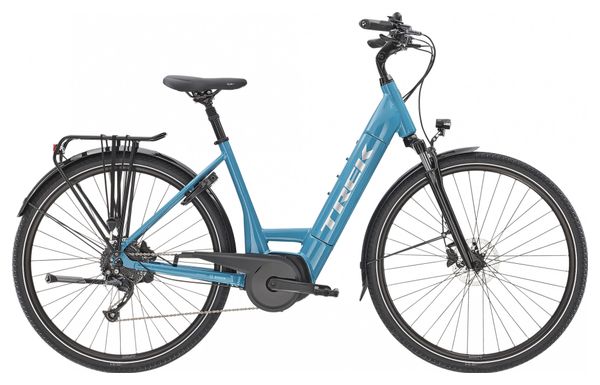 Trek Verve Lowstep 400wh Electric City Bike Shimano Altus 9V Matte Trek  Teal 2021