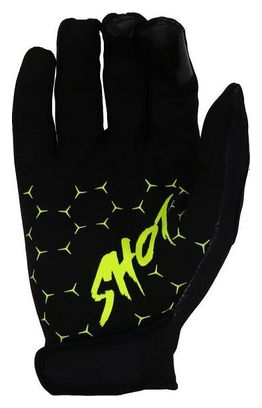 Gants Shot Bmx Rogue Cup Adulte Noir/Neon Jaune T.XXL