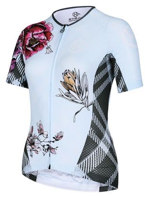 Maillot vélo maches coutres pour femmes print floral 8andCounting