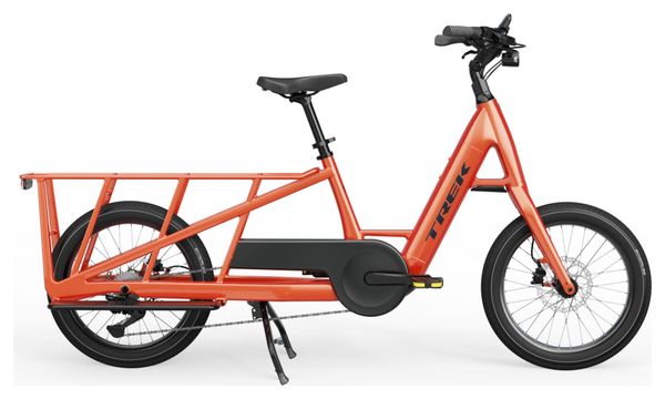 Trek Fetch+ 2 Shimano Deore 10V 500Wh 20'' Red Wash 2023 Bicicletta da carico elettrica Longtail