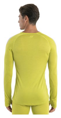 Sous-Maillot Manches Longues Icebreaker Merinos 125 ZoneKnit Jaune