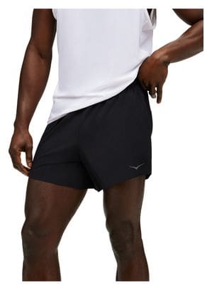 Pantalones cortos Hoka Glide Run 5 pulgadas Negro Hombre