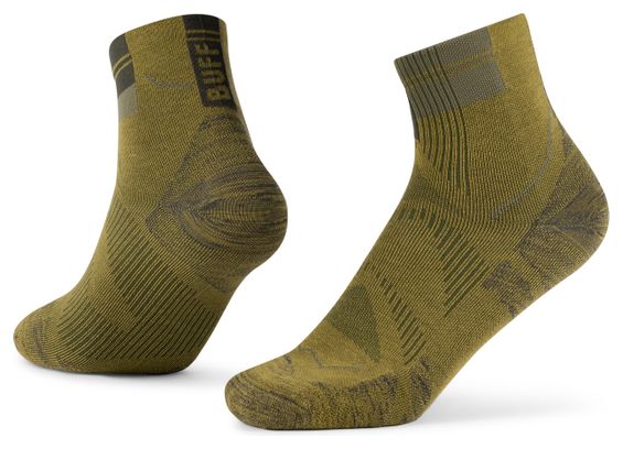 Buff Coolnet Quarter Socks in Khaki