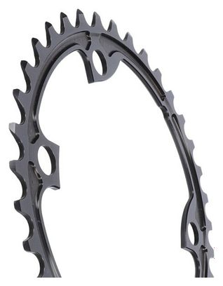 Ingranaggio Alugear Round Aero 110 BCD Asimmetrico Shimano 12 velocità Nero