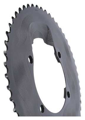 Ingranaggio Alugear Round Aero 110 BCD Asimmetrico Shimano 12 velocità Nero