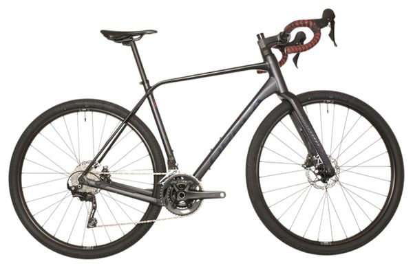 Orbea Terra H40 Gravel Bike with Shimano GRX 10-Speed Groupset, 700 mm Handlebar, Metallic Night Black, 2023 Model, Frame Size 180–185 cm – Refurbished Product
