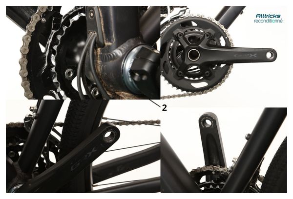 Orbea Terra H40 Gravel Bike with Shimano GRX 10-Speed Groupset, 700 mm Handlebar, Metallic Night Black, 2023 Model, Frame Size 180–185 cm – Refurbished Product