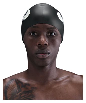 Gorro de baño de silicona Nike Swim negro