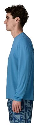 Patagonia Capilene Cool Long-Sleeve T-Shirt with Blue Logo for Men