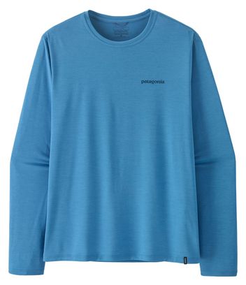 Patagonia Capilene Cool Long-Sleeve T-Shirt with Blue Logo for Men