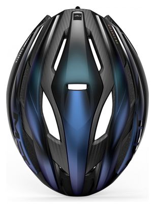 Casco MET Trenta 3 K Carbon Mips Azul Iridiscente Mate