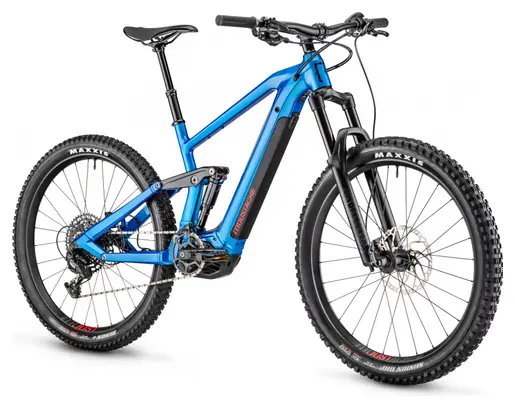 Moustache Samedi 27 Trail 4 Electric Full Suspension MTB Sram SX Eagle 12S 625 Wh 27.5'' Plus Outremer Blue 2020