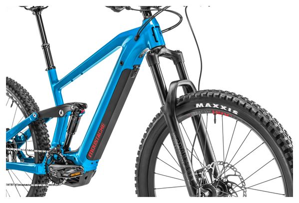 Moustache Samedi 27 Trail 4 Electric Full Suspension MTB Sram SX Eagle 12S 625 Wh 27.5'' Plus Outremer Blue 2020