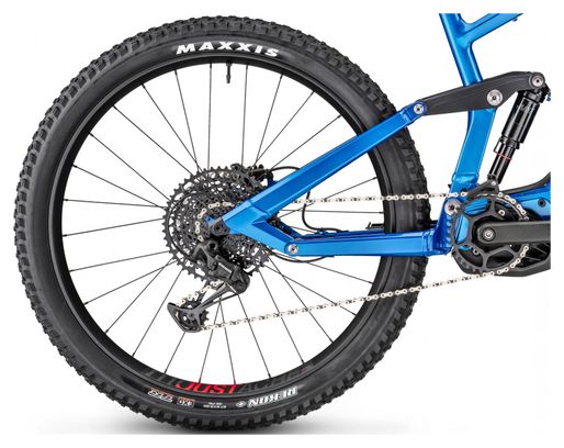 Moustache Samedi 27 Trail 4 Electric Full Suspension MTB Sram SX Eagle 12S 625 Wh 27.5'' Plus Outremer Blue 2020