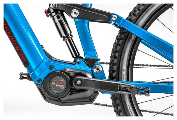 VTT Électrique Tout-Suspendu Moustache Samedi 27 Trail 4 Sram SX Eagle 12V 625 Wh 27.5'' Plus Bleu Outremer 2020