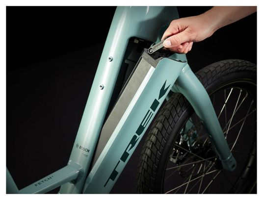Vélo Cargo Longtail Électrique Trek Fetch+ 2 Shimano Deore 10V 500Wh 20'' Vert Sauge