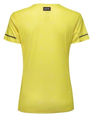 Camiseta de manga corta Gore Wear Context Daily para mujer Amarillo fluorescente