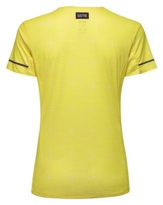 Maglia Gore Wear Context Daily a manica corta da donna giallo fluo