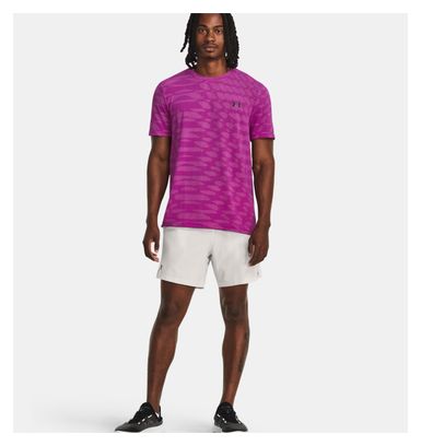 Maillot Manches Courtes Under Armour Seamless Novelty Violet