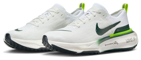 Scarpe da corsa Nike ZoomX Invincible Run Flyknit 3 Bianco Verde