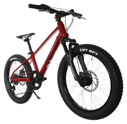 Scamp TallFox kinder-mountainbike met Shimano Tourney 7-speed versnelling, 20 inch, rood