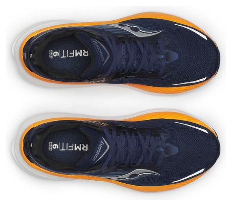 Scarpe da corsa Saucony Hurricane 24 blu/arancione da uomo