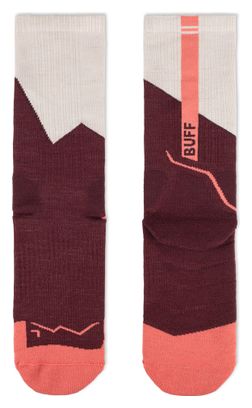 Buff Merino Midweight Crew Socks in Bordeaux