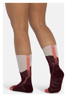 Buff Merino Midweight Crew Socks in Bordeaux