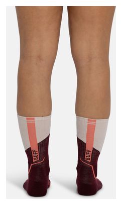 Buff Merino Midweight Crew Socks in Bordeaux