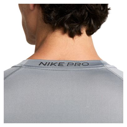 Camiseta de manga larga gris Nike Pro para hombre