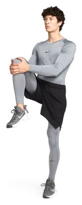 Camiseta de manga larga gris Nike Pro para hombre
