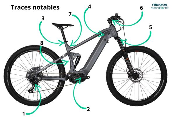 Produit Reconditionné - VTT Électrique Tout-Suspendu Fluide Sram SX Eagle 12V 630 Wh 29'' Gris 2023