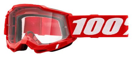 100% ACCURI 2 OTG mask | Red | Clear glasses