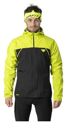 Dynafit Alpine 3L Yellow/Black Waterproof Jacket for Men